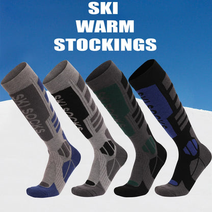 Merino Wool Knee High Ski Socks Thickened Outdoor Warm