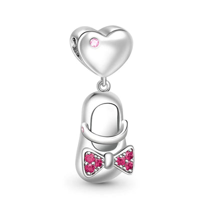 Hot Pink Murano Glass Charm Bead For 925 Bracelet Pendant