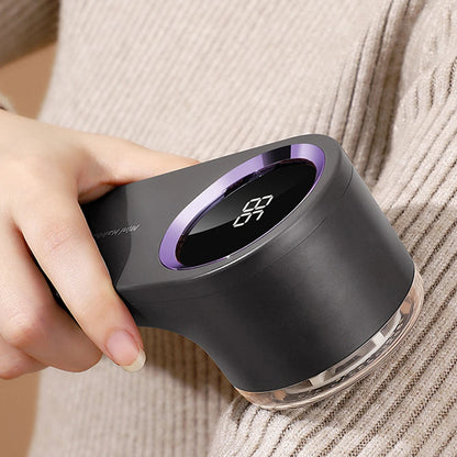 Electric Lint Remover Rechargeable Fabric Shaver LED Display