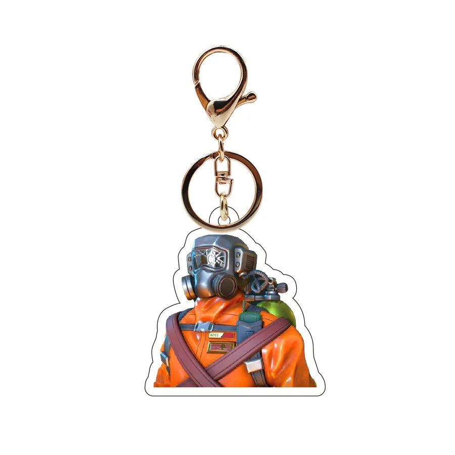 Lethal Company 2025 Cartoon Figure Keychain for Men Fans Gift Cosplay Bag Accessory