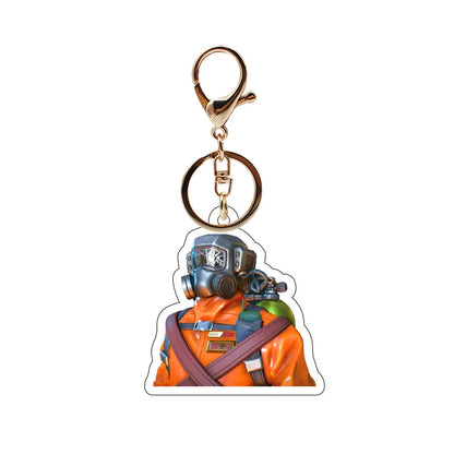 Lethal Company 2025 Cartoon Figure Keychain for Men Fans Gift Cosplay Bag Accessory