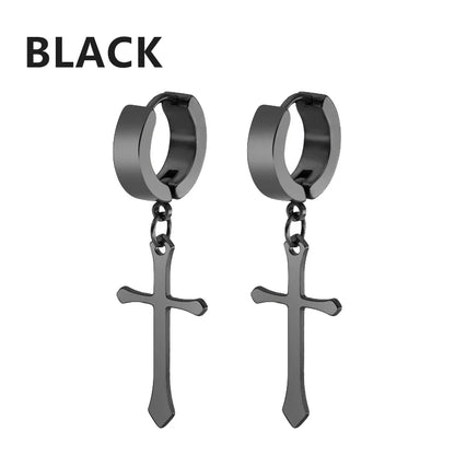 Punk Stainless Steel Stud Earrings Set for Men and Women Type24