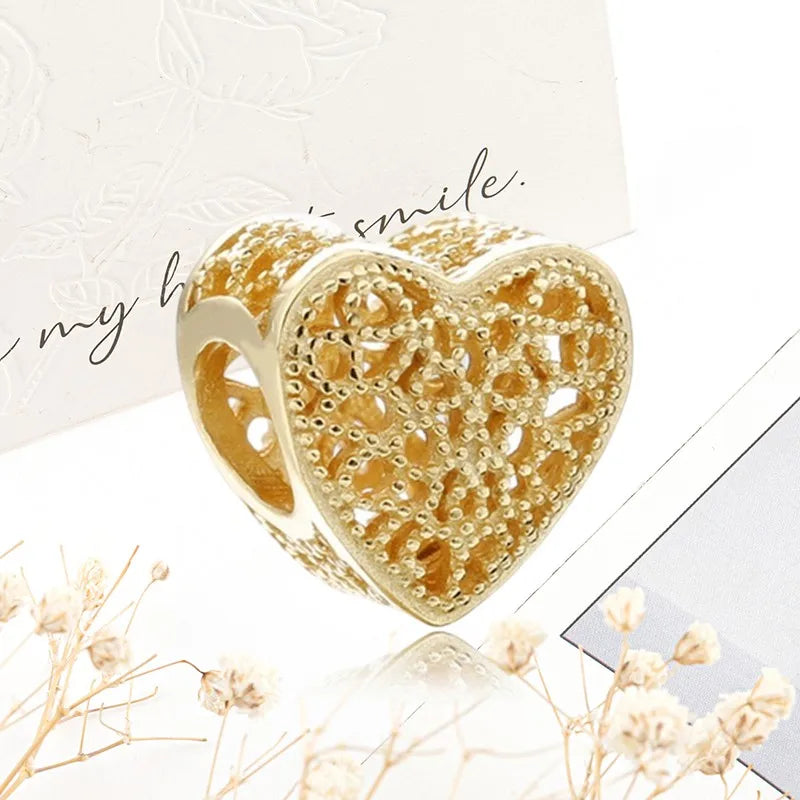 Sparkling Gold Safety Chain Infinity Snake Charm Beads