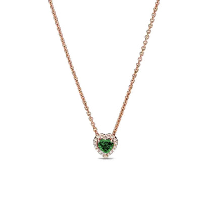Zircon Love Heart Pendant Necklace Top Rated DIY Jewelry Charm for Women B6005
