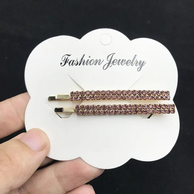 Vintage Moon and Star Rhinestone Hairpin for Women Bridal Accessories