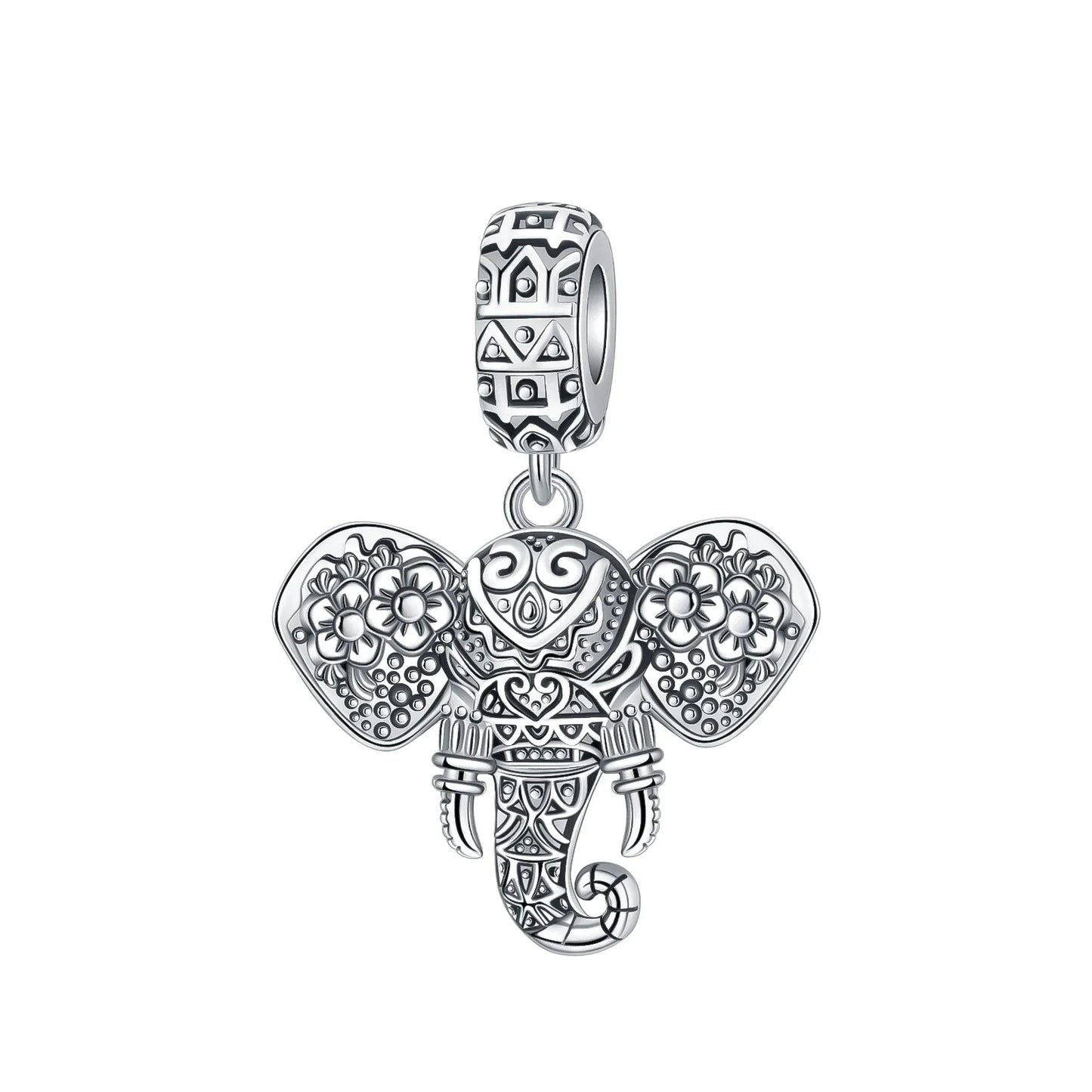 925 Sterling Silver Colorful Elephant Animal Charms for DIY Jewelry Necklace Bracelet Gifts