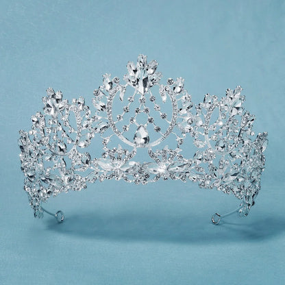Rhinestone Crystal Bridal Tiara Crown for Women Wedding Hair Accessories
