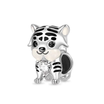 SilverSparkle Animal Skull Pendant for DIY Jewelry Bracelets B4110