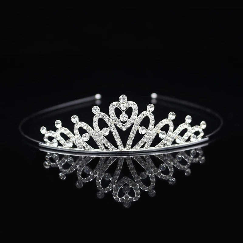 Elegant Crystal Princess Tiaras for Girls Wedding Party Hair Accessories