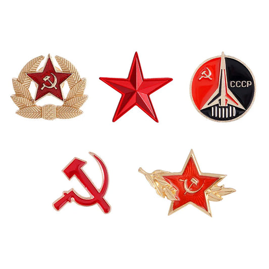 Vintage CCCP USSR Enamel Lapel Pin Badge Soviet Union Collectible Brooch