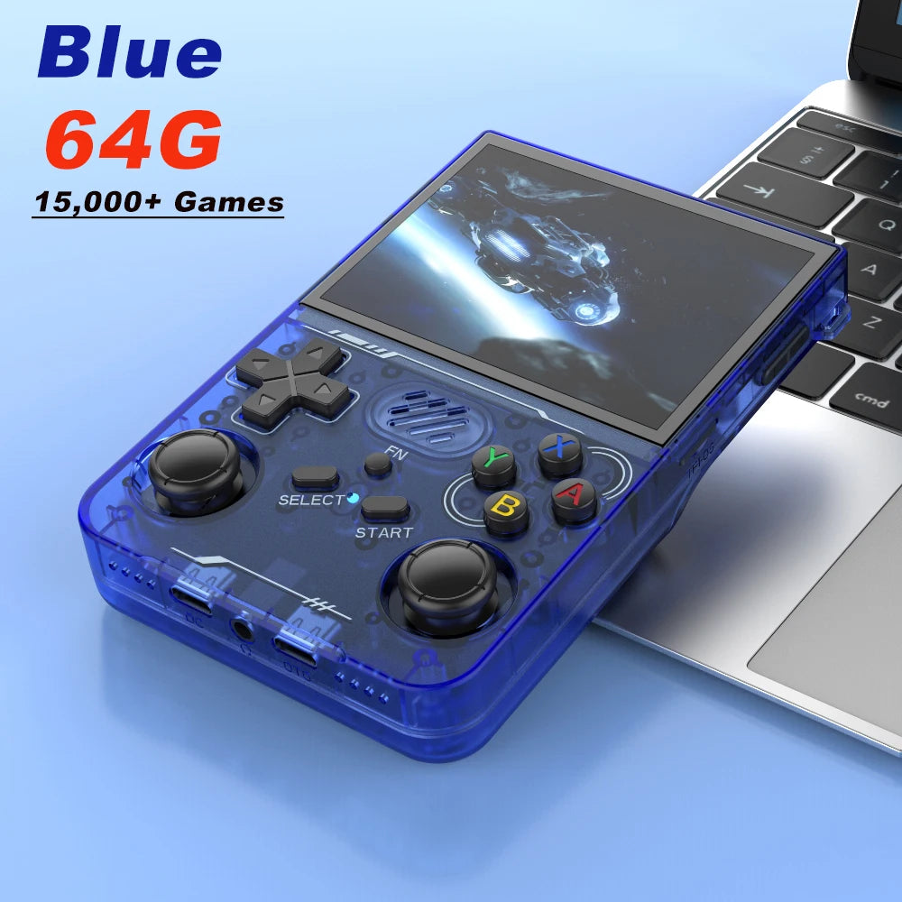 BOYHOM R36XX Handheld Retro Game Console 3.5 Inch IPS 640 x 480 Screen 256GB Expandable Storage 3000mAh Battery WiFi Type C Support 128GB And 64GB Game Libraries