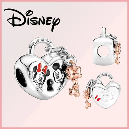 Disney 925 Sterling Silver Stitch Minnie Winnie Dangle