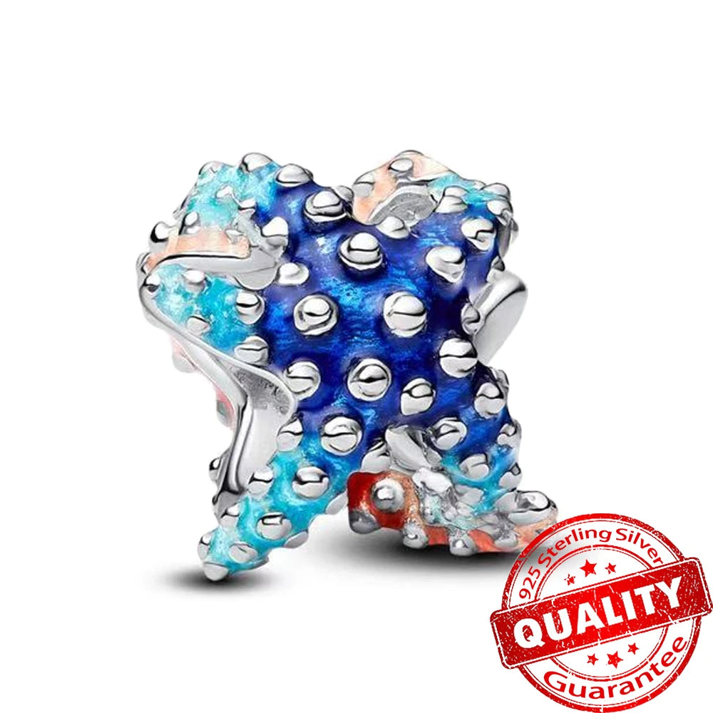 Sterling Silver Ocean-Themed Charm Pendant for Bracelets and Necklaces FCC507