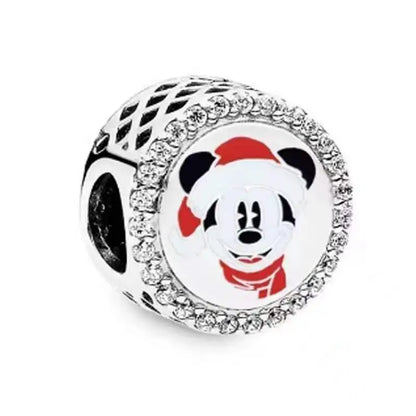 925 Sterling Silver Luggage Box Beads Rabbit Cat Pendant for DIY European Charm Bracelets Exquisite Zircon Jewelry