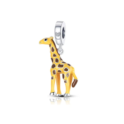 925 Sterling Silver Charm Bracelet With Animal Pendants