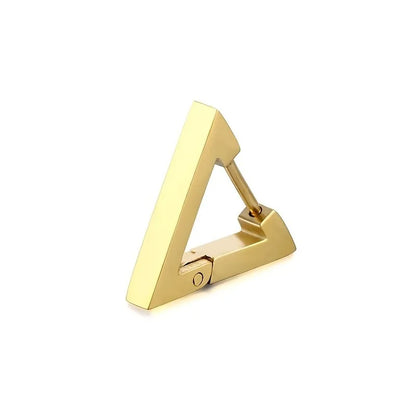 Punk Triangle Earrings for Unisex - Hypoallergenic Stainless Steel Studs for Modern Style and Durability