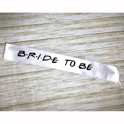 Elegant Bride To Be Bachelorette Party Sash For Wedding Bridal Shower