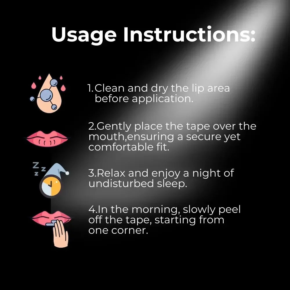 30 60Pcs Gentle Skin Friendly Mouth Tape for Sleeping Anti Snoring Strip Pain Free Removal