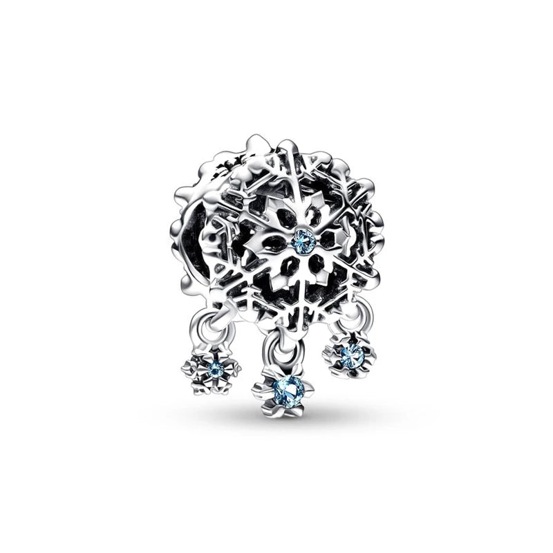 Miniso Snowflake Charm Beads 925 Sterling DIY Bracelet