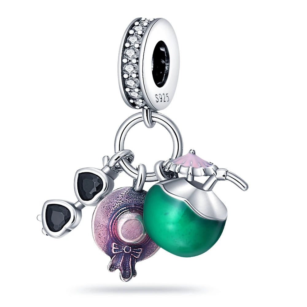 Silver Elegance Key Ring DIY Jewelry Accessory for Women 925 Sterling Silver HYC006