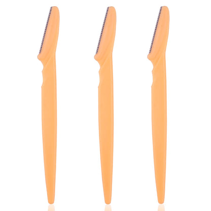 Portable 3/4/10Pcs Eyebrow Trimmer Face Blade Shaver Tools 3pcs Yellow