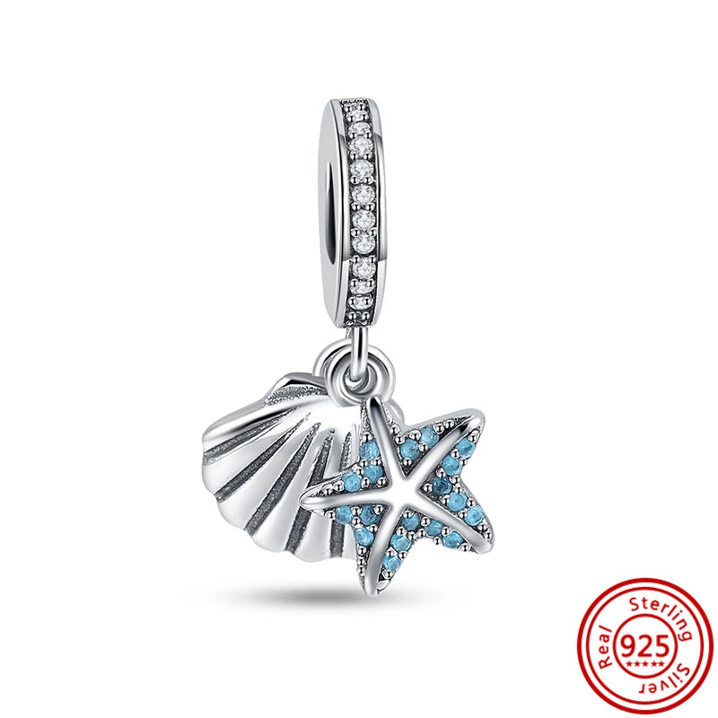 925 Silver Lucky Crown Butterfly Heart Family Tree Beads