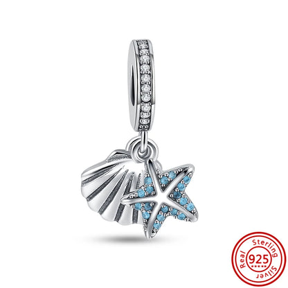 925 Silver Lucky Crown Butterfly Heart Family Tree Beads