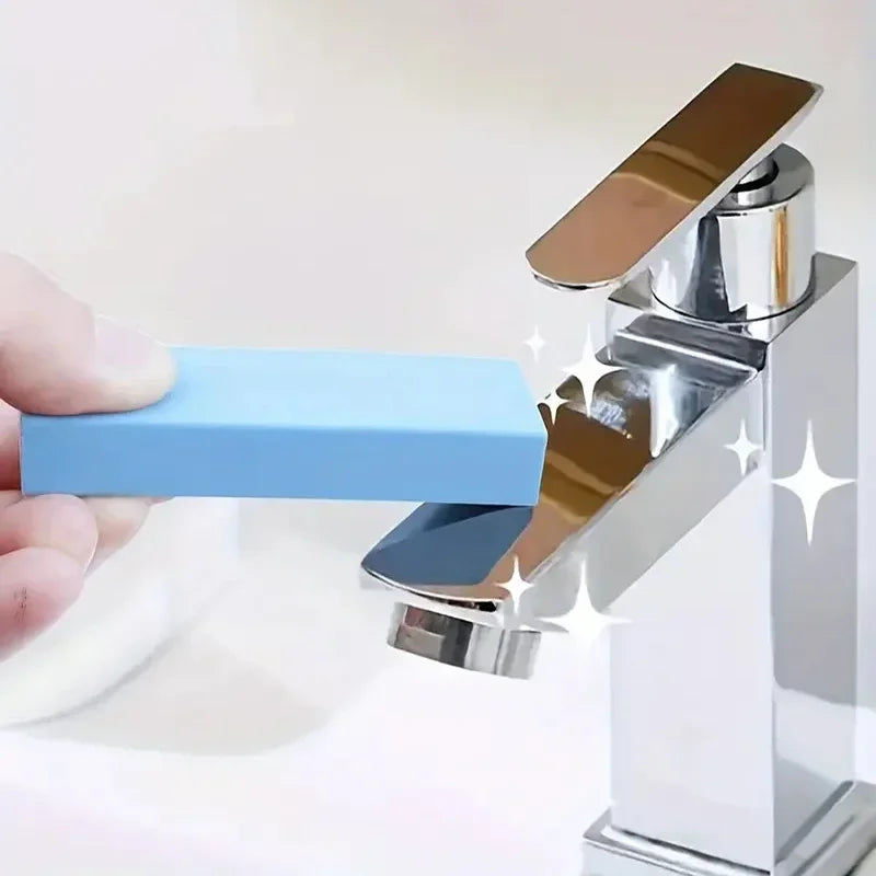 Effective Limescale Eraser for Bathroom Glass and Rust Brush Orange