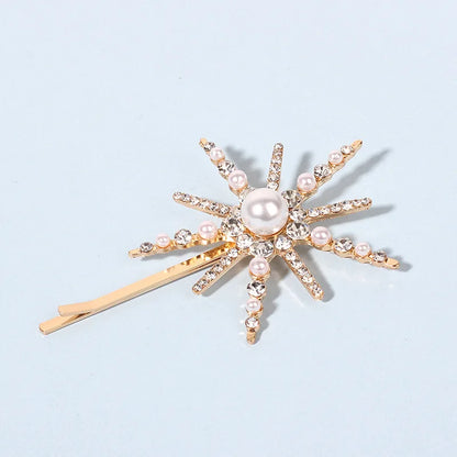 Geometric Stars & Moon Rhinestone Hair Clip Set - Top-Rated Bridal Hair Accessories 4