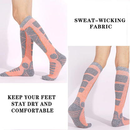 Women Thermal Ski Socks Heavy Cushion Arch Support Hiking