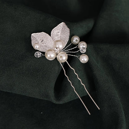Elegant Crystal Pearl Rhinestone Hairpins for Women Bridal Party Accessories
