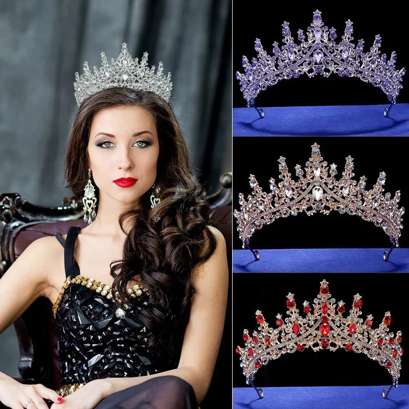 Luxury Bridal Crown - Baroque Queen Tiaras for Weddings & Parties