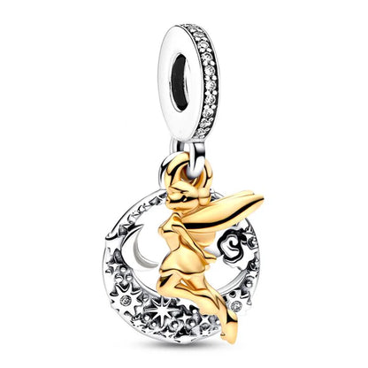 Disney Mickey and Minnie Ice and Snow Princess Charm Pendant for DIY Jewelry DL-027