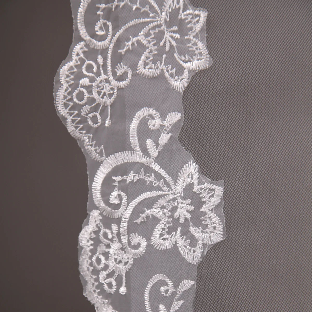 Elegant Two-Layer Tulle Bridal Veil with Comb for Wedding Day Charm