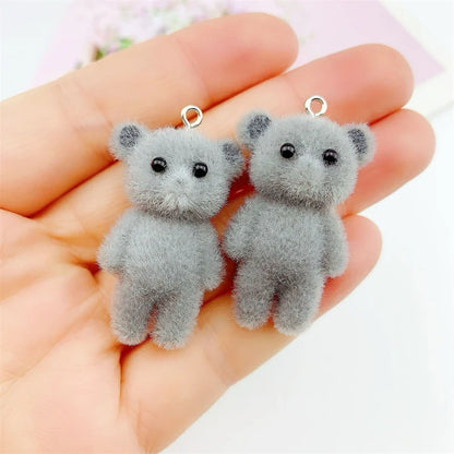 Charming Resin Cat Pendant Set for DIY Jewelry Creations