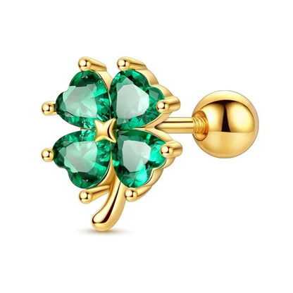 925 Sterling Silver Colorful Butterfly Heart Flower Starfish Bow Geometry Stud Earrings for Women Gift Jewelry Accessories