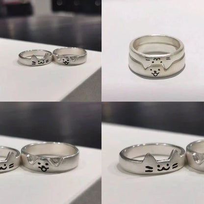 Elegant Zinc Alloy Couple Rings for Romantic Parties and Special Dates