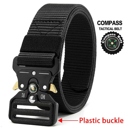 Men's Belt Outdoor Multi Function Compass High Quality Canvas