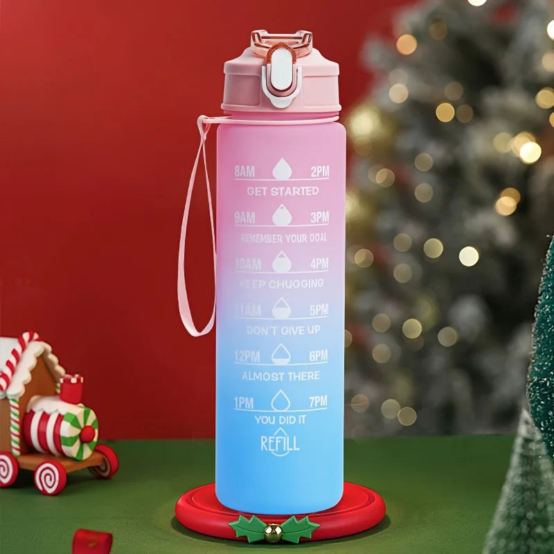 2L 900ml Leakproof Motivational Water Bottle For Fitness