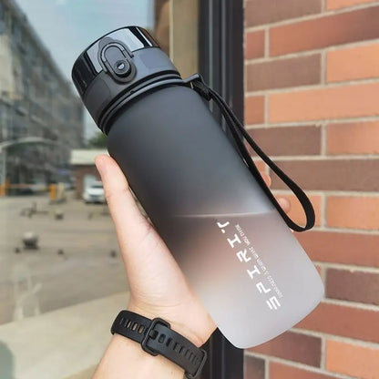 500Ml Frosted Shockproof Water Bottle With Filter Rope
