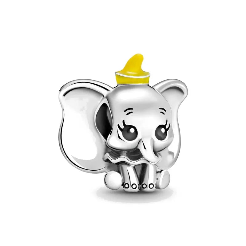 Exquisite 925 Silver Elephant and Dog Bead Mouse Pendant for European Original Bracelet DIY Jewelry