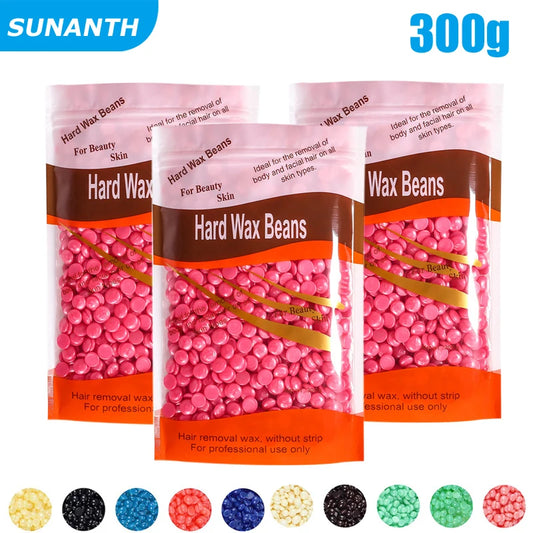 Painless Hard Wax Beans for Body and Face Hair Removal 300g 200g 50g