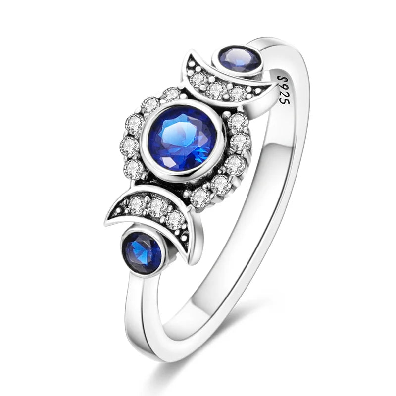 Zircon Diamond 925 Sterling Silver Women's Ring Elegant Fine Jewelry KTR040