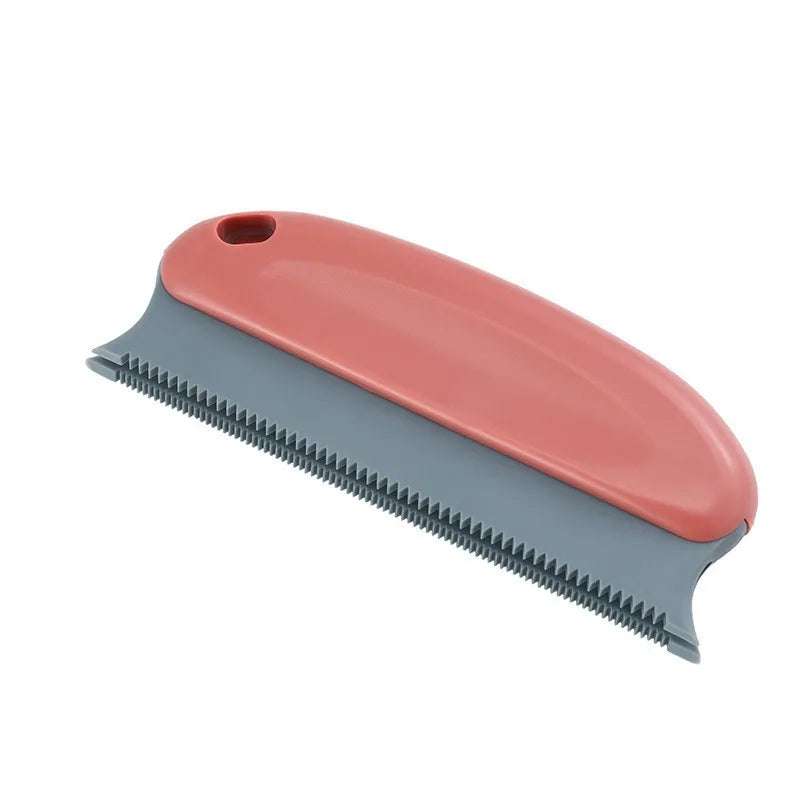 Effective Pet Hair Remover Brush for Cats and Dogs Fur Clean red