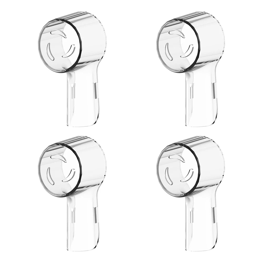 Toothbrush Dustproof Covers Caps Compatible With Braun Oral B iO Protector Clear-4 Pcs