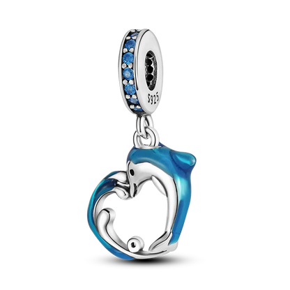 925 Sterling Silver Sea Turtle Dangle Charm For Bracelet