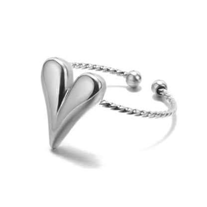 Gold Color 316L Stainless Steel Women's Rings - Fade-Resistant Luxury Wedding Jewelry with Free Shipping