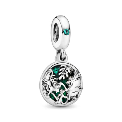 2025 Hot Selling 925 Silver Red Bow Rabbit Pendant Girl Beads for European Original Bracelet DIY Exquisite Jewelry