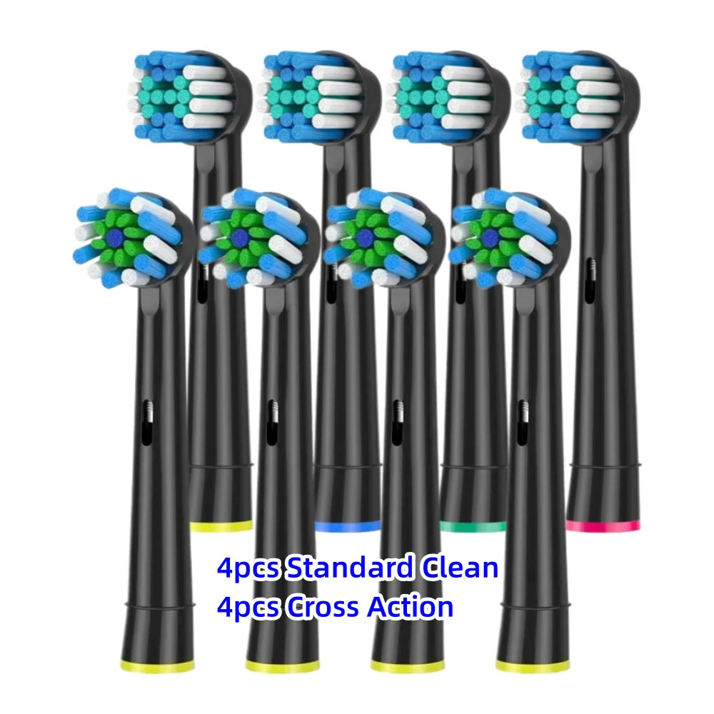 Toothbrush Replacement Heads Refill for Oral B Electric Toothbrush Pro1000 Pro 3000 Pro5000 Pro7000 Vitality Floss Action - 16 Pack 8 Assorted H