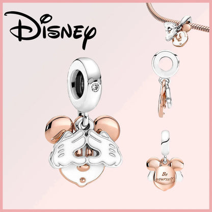 Disney 925 Sterling Silver Stitch Minnie Winnie Dangle